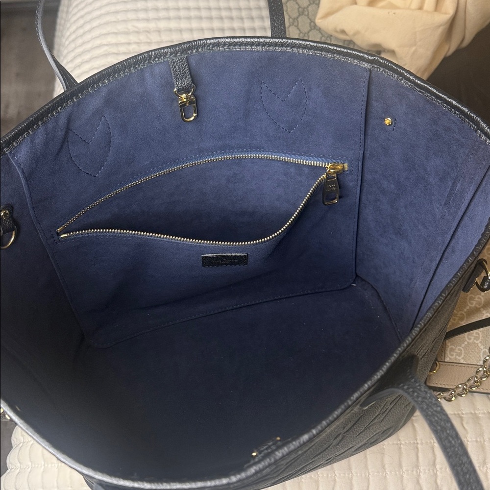 Louis Vuitton Black and Blue Tote Bag - Picture 6 of 10